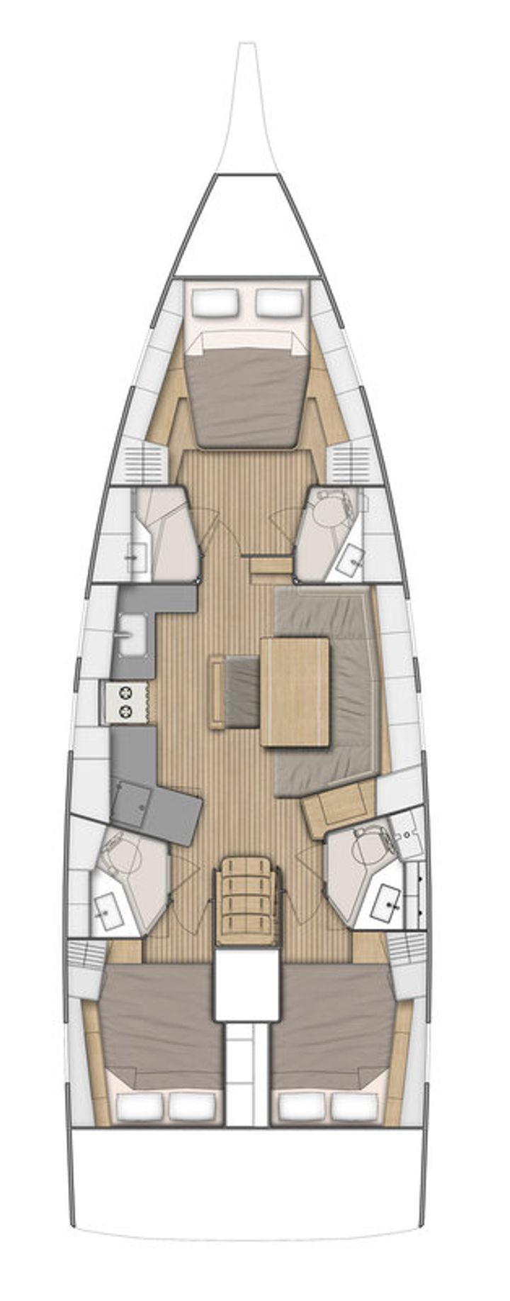 Sailboat Beneteau Oceanis 46.1 (2022) for Charter - Gocek | #10769 - 9