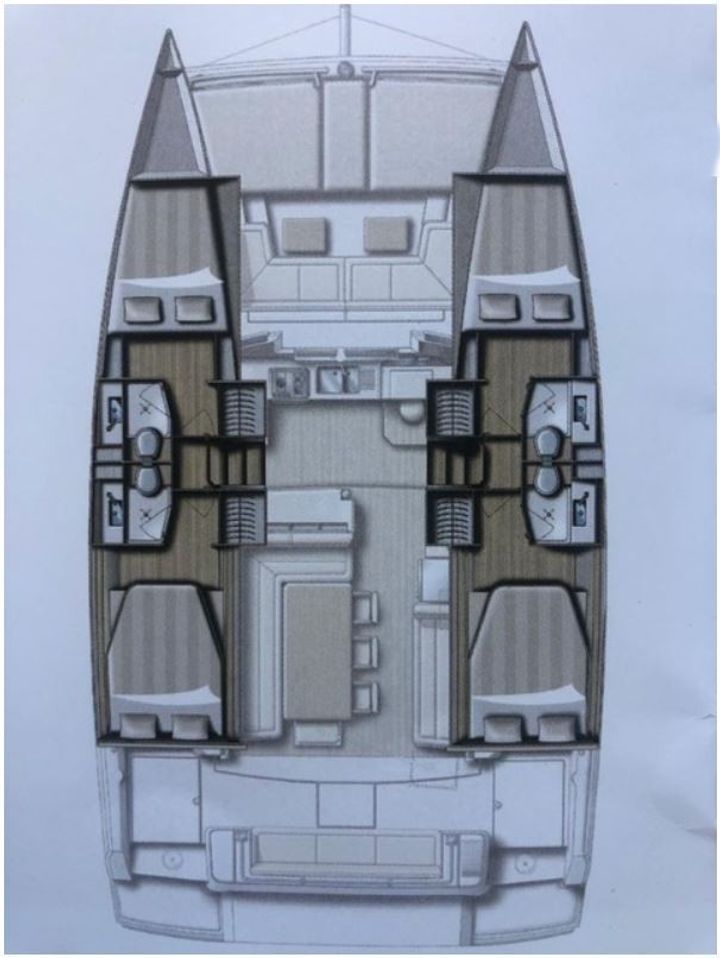 Fethiye 12.35 m Para Charter Catamarán - #10842 - 6