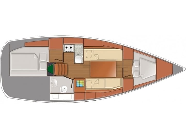 Puntone - Follonica 9.99 m Per noleggio Barca a vela - #1281 - 5