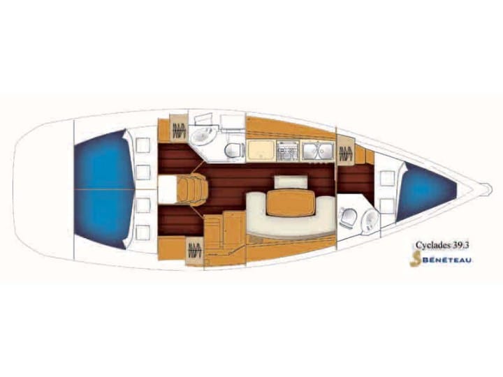 Fethiye 11.98 m Für Charter Segelboot — #13234 - 14