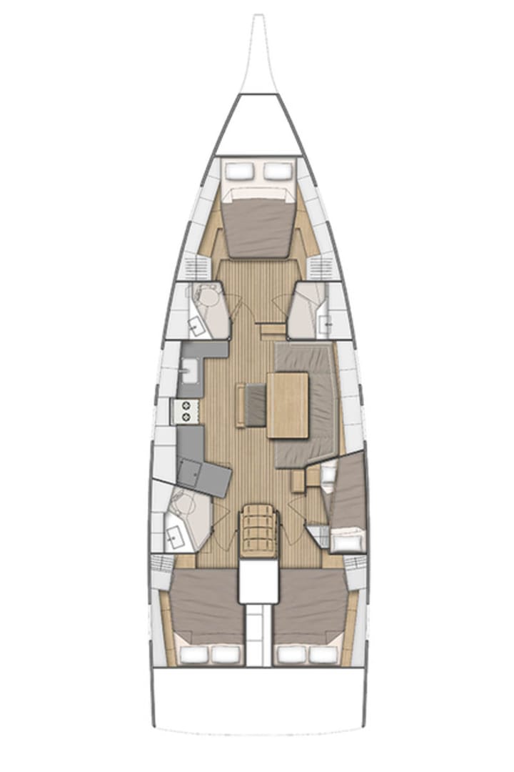 Sailboat Beneteau Oceanis 46.1 (2023) for Charter - Marmaris | #13330 - 10