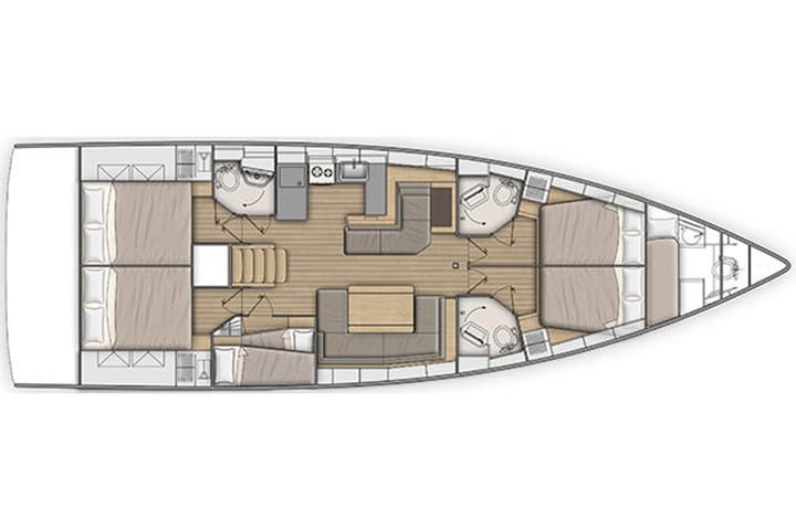 Sailboat Beneteau Oceanis 51.1 (2023) for Charter - Marmaris | #13331 - 15