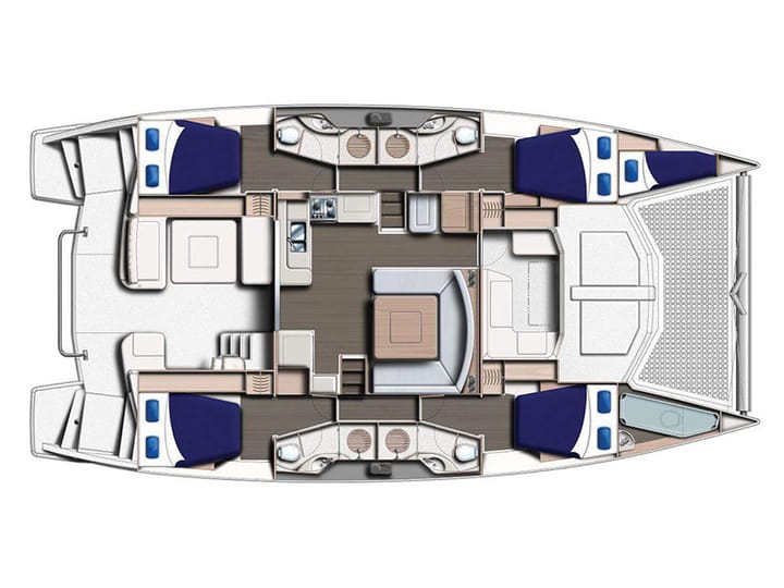 Katamaran Leopard  48 (2015) für Charter - Procida | #1525 - 14
