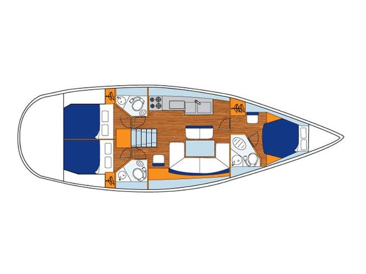 Sailboat Sunsail 44i (2011) for Charter - Piraeus | #1921 - 14