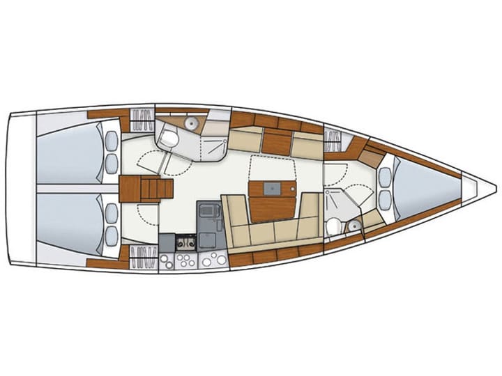 Biograd 12.4 m Voor Charter Zeilboot - #2495 - 7