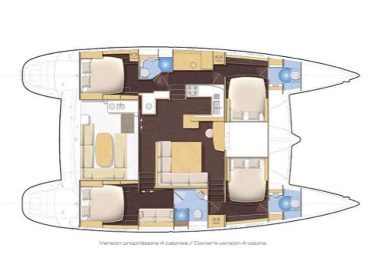 Salerno 15.24 m Voor Charter Catamaran - #4598 - 6