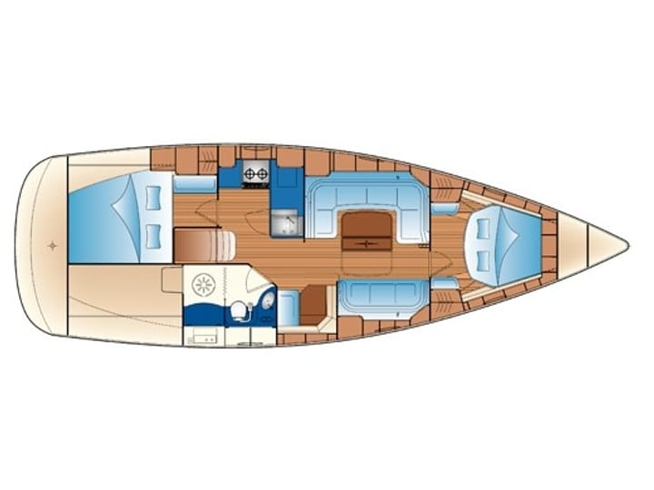 Punat, Krk 10.45 m Für Charter Segelboot — #6381 - 17